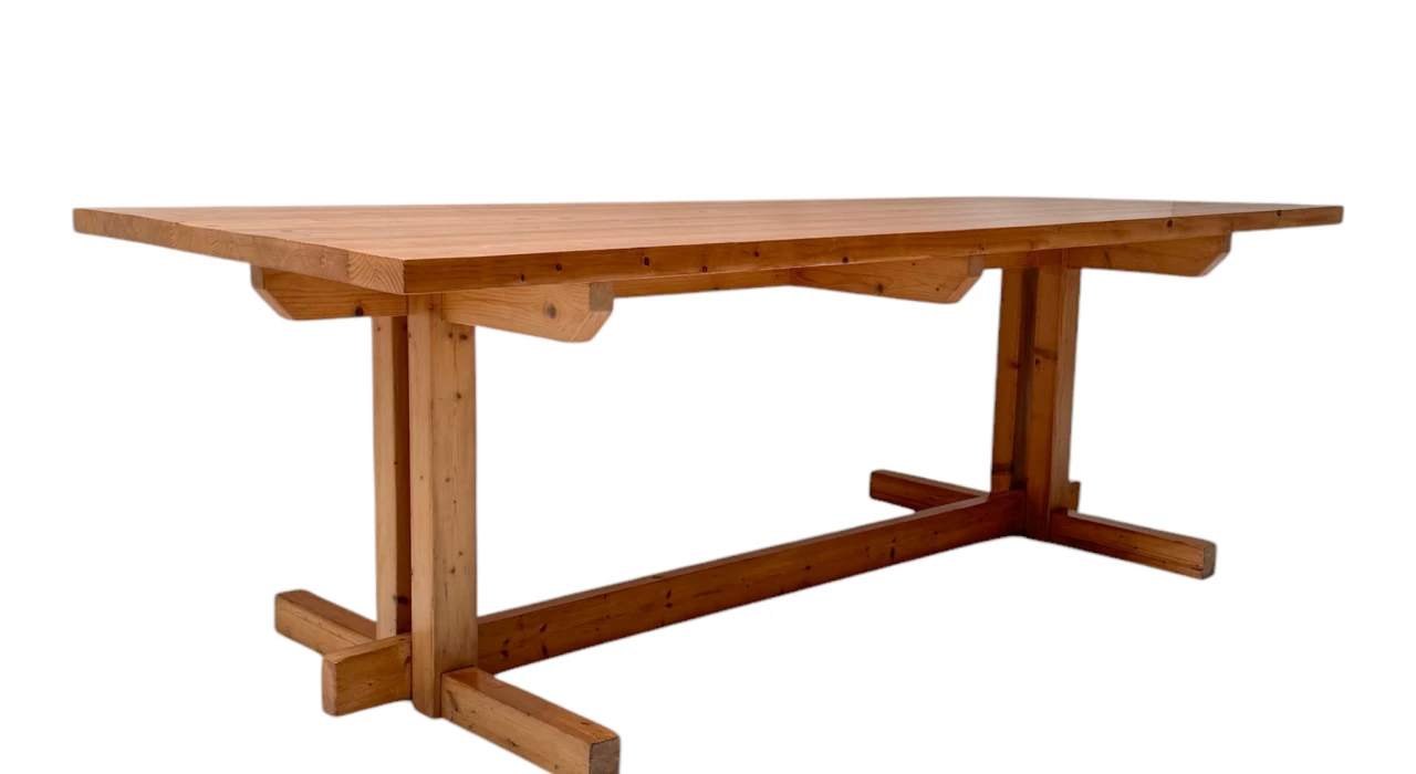 Mid-Century Modern Large Dining Room Table, 1970s